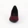 escarpins compensées rouge bordeaux mode femme automne hiver vue 6