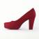 escarpins rouge mode femme automne hiver vue 3
