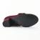 low boots rouge bordeaux mode femme automne hiver vue 5