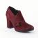 low boots rouge bordeaux mode femme automne hiver vue 1