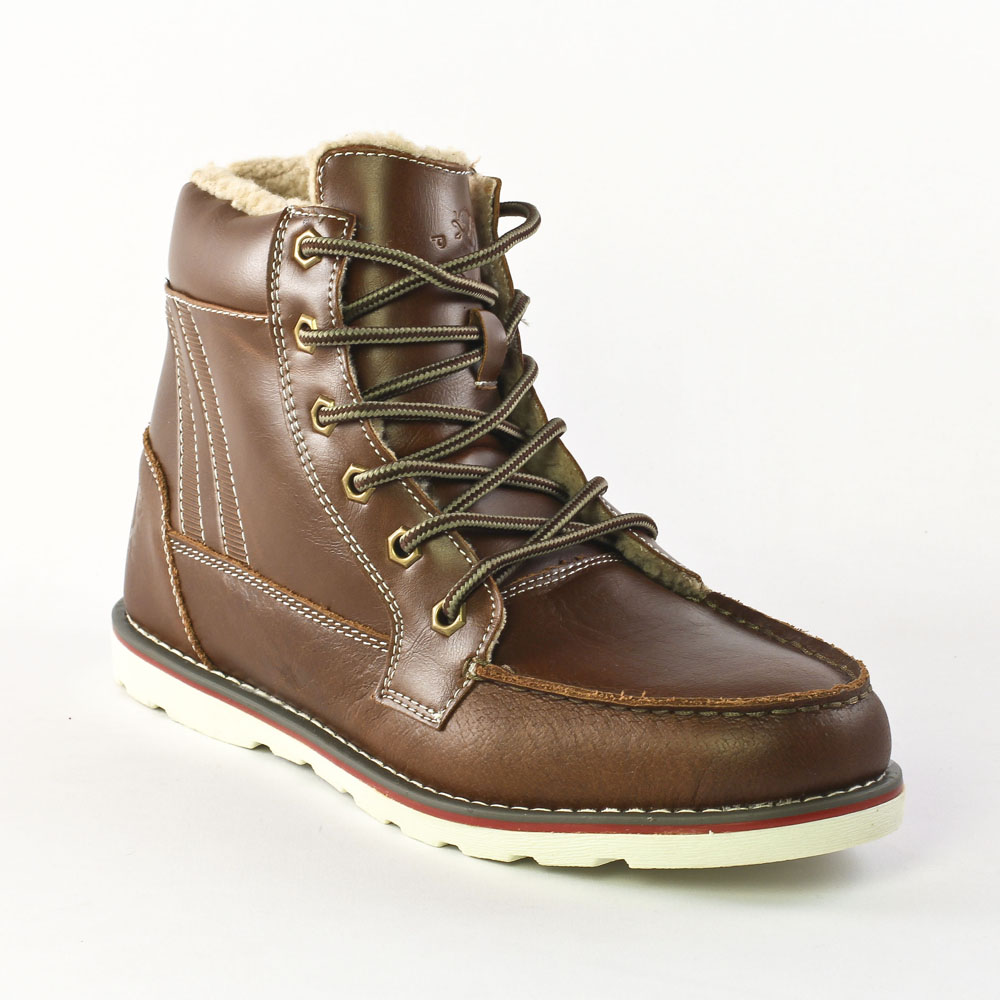 chaussures montantes marron