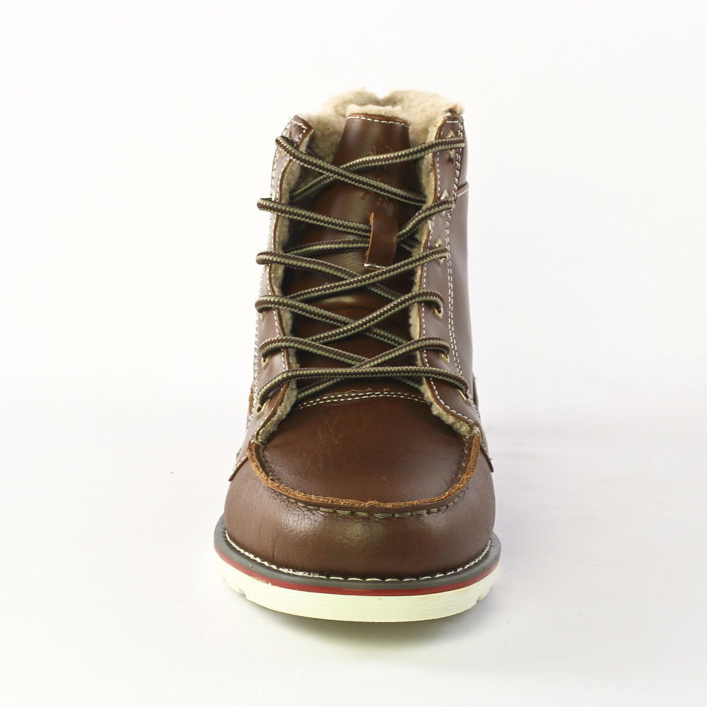 Patrick 225868 Brown chaussure montantes marron automne hiver chez TROIS PAR 3