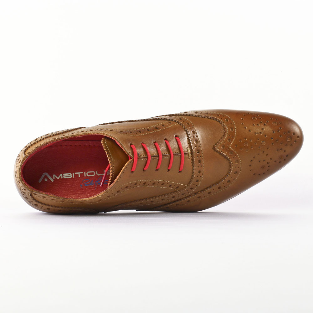 chaussure compensée camel homme